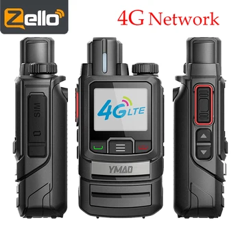 2 buc Zello walkie talkie 4G radio walkie talkie 4g sim, GPS, Wifi, Albastru Dinte Android radio 3000MAH Două Fel de Radio 100km