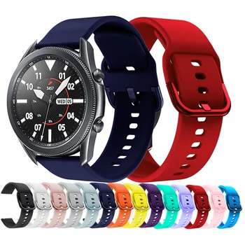 Pentru Samsung Galaxy Watch 3 41mm 45mm Curea 22mm 20mmSilicon Bratara Watchbands Bratara Pentru Galaxy Watch 42mm 46mm S3