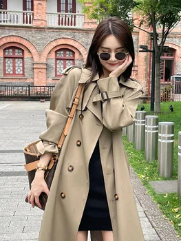Toamna Și Iarna Lână Sacou Femei de Îmbrăcăminte Lungime Medie de Lână Coats Sălbatice Elegant coreean de sex Feminin de Îmbrăcăminte de înaltă calitate fash