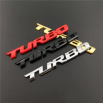 Metal portbagaj auto etichetă Masina Turbo Boost de Încărcare Stimularea 3D Metal Crom Aliaj de Zinc 3D Emblema, Insigna Autocolant Decal Auto Accesorii