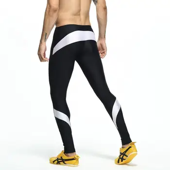 Moda Pantaloni Barbati Lounge Pantaloni Stretch Antrenament pantaloni de Nailon Compresa de Fitness Lung Johns Shapewear Acasă și Ușă Afară