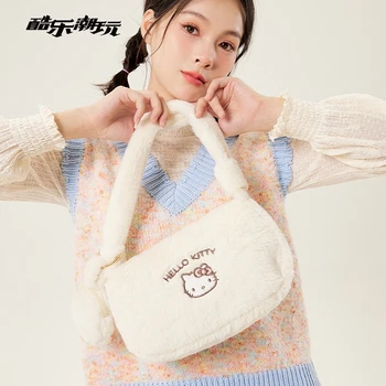 Hello Kitty De Plus Geanta Y2k Feminin Nou Sanrio Casual Moda Coreeană Geantă De Umăr De Sex Feminin Roz De Pluș Drăguț Loc De Geanta Cadou