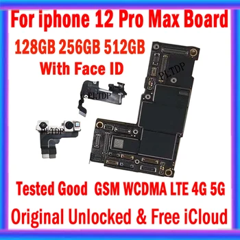 128GB Pentru iPhone 12 pro max Placa de baza Cu/FĂRĂ Față ID-ul Original Deblocat Gratuit iCloud Testate Complet Logica Bord Suport Actualizare MB