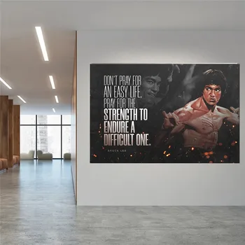 Bruce Lee legendă arte marțiale pânză de înaltă calitate și imprimare poster de perete artist sală de gimnastică acasă decorare artă modernă pictura