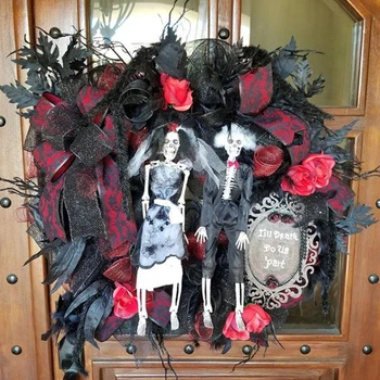 Schelete Halloween de groază Agățat Ornamente Decoratiuni de Halloween Mireasa Mirele Craniu Petrecere de Halloween Truc Recuzită Casa Bantuita