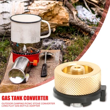 Durabil Converter Iscusit Fabricarea Drumeții Aragaz Converter Camping Lung Rezervor Butelie De Gaz De Furnal Conector Adaptor