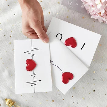 Carduri Cadou de Ziua Îndrăgostiților Dragoste de carte Poștală, Invitație la Nuntă Felicitări de Aniversare pentru Ei Ziua Îndrăgostiților Card Cadou