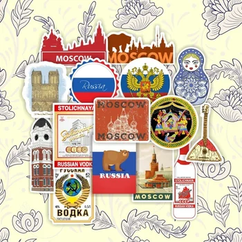 10/50PCS Cultural rus Matryoshka Autocolante Arhitectura Turism Papetărie Autocolant Scrapbooking DIY Jurnal Album Stick Eticheta