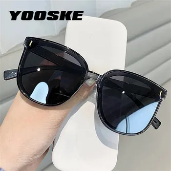 YOOSKE Clasic de Epocă Pătrat ochelari de Soare Femei Supradimensionat ochelari de soare Femei Bărbați Negru Retro Ochelari de Soare Shades Ochelari de cal