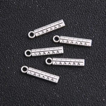 20buc 5*24mm conducător măsură de bandă de papetărie antic farmece de aliaj se potrivesc pandantiv brățară colier de bijuterii DIY concluziile
