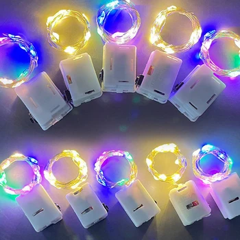 10BUC Led Lumini Șir de vacanță decorare de iluminat AG13 ghirlanda 1m2m 3 Moduri de Ghirlande cu LED-uri Lumini de Basm Pentru Decor de Crăciun