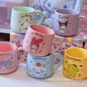 Sanrio Kawaii Kuromi Cinnamoroll Pachacco Cani Ceramice de Cafea cu Lapte mic Dejun Cani Cupluri Cadouri Cani Cadouri pentru Prieteni