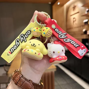 Sanrio Breloc de Desene animate Drăguț Pandantiv Donut Kuromi Mymelody Cinnamoroll Pom Pom Purin KT Păpușă Jucărie Sac Agățat de Bijuterii Cadouri pentru Copii