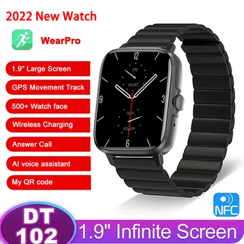 DT102 Ceas Inteligent Bărbați Femei NFC Smartwatch 2022 1.9