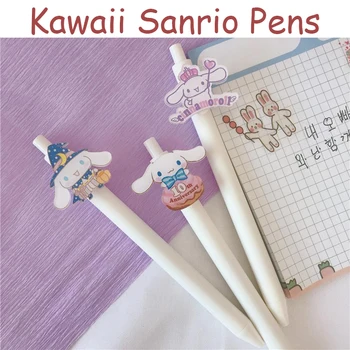 Kawaii Sanrioed Stilou Drăguț Kuromi Cinnamoroll Animație de Desene animate Student Apăsarea Semnătura Pen Jucarii pentru Copii Cadou de Ziua de nastere