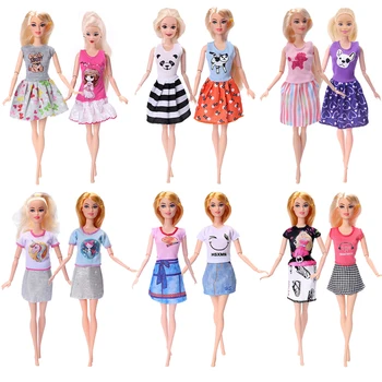 Papusa 15 Stiluri Barbie Haine Accesorii Siamezi Haine de Moda, Rochie Pentru Barbie rusă DIY Jucărie Fată Ziua de nastere Cadouri