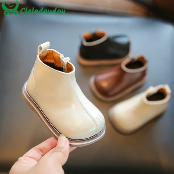 11.5-15.5 cm Nouă Primăvară Copil Pantofi Piele Copii Copilul Glezna Cizme de Cauciuc Unic pentru Sugari Magazine de Moda Pic Băieți Fete Cizme