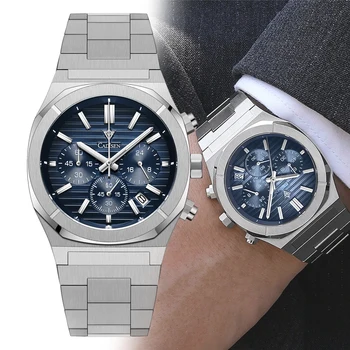 2022 Noi CADISEN Top Bărbați Ceasuri Automate Cuarț Ceas Japonia VK63 din Oțel Inoxidabil de Afaceri Ceas de Lux Pentru Omul Reloj Hombre