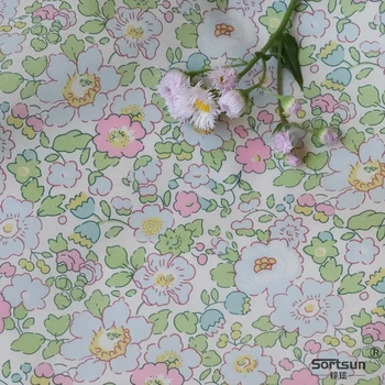 Betsy Floral 100% Bumbac Fabric ' 80, Cum ar fi Liberty Digitale Imprimate Pentru Cusut Pânză Rochie Fusta Copii de Designer Poplin Tela Designer