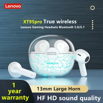Noua Generație Lenovo XT95 Pro Personalitate Luminoasă Versiune TWS Bluetooth Căști HIFI Stereo Sport rezistent la apa Gaming Headset