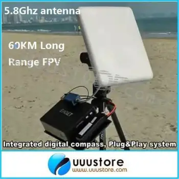 60KM Long Range FPV Antena 5.8 G 5.8 Ghz 23dB Mare Câștig cu ecran Plat Antena Cu conector RP-SMA Extinde Cablu pentru Sistem FPV