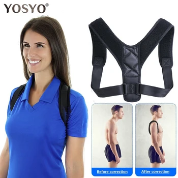 YOSYO Bretele Support Belt Spate Reglabil Corector de Postura Clavicula coloanei Vertebrale Spate Umăr Corectarea Posturii Lombare