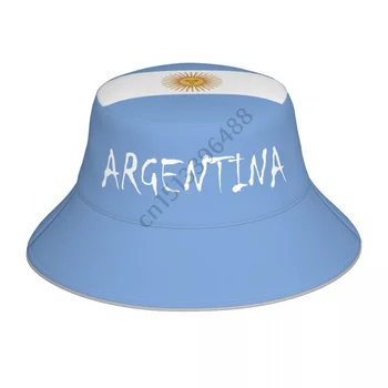ARGENTINA Bărbați Femei Găleată Pălărie de Soare în aer liber Protecție Fotbal Capac Respirabil ochiurilor de Plasă de Pescar Pălării de Camping, pentru Drumeții