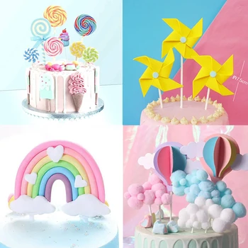 Acadea dulce Tort Fân Unul 1st Birthday Party Unicorn Curcubeu de naștere. Petrecere Copil de Dus Fată Băiat Fericit Ziua de nastere Partid Decor