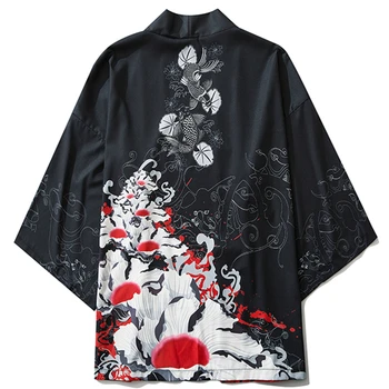 Nou Stil Kimono Japonez Yukata Moda Vintage Etapă De Performanță Costum Tradițional Halat Doamnelor Streetwear Femei Bărbați Yukata