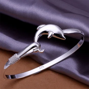 Bratara Argint 925 Brățară Pentru Femei Fata De Nunta Cadou Preferat De Înaltă Calitate Moda Bijuterii Temperament Nobil Delfin