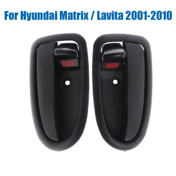 1/2 BUC Fata Spate Stanga Dreapta Negru Interior Maner Usa Interioara Pentru Hyundai Matrix / Lavita 2001-2010 OEM:82610-17000 82620-17000