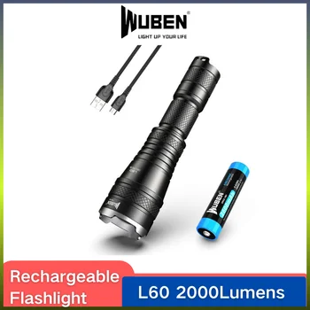 WUBEN L60 Lanterna LED-uri 1200LMS Utilizeaza CREE XPL LED cu Zoom USB Reîncărcabilă 5Lighting Moduri Troch Lanternă de Bicicletă Flashligt
