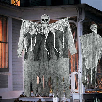 98cm Halloween Agățat Fantomă Înfricoșător Craniu Grim Reaper Pandantive Pentru Petrecerea de Halloween Bar Acasă Decorare Casa Bantuita de Groază elemente de Recuzită