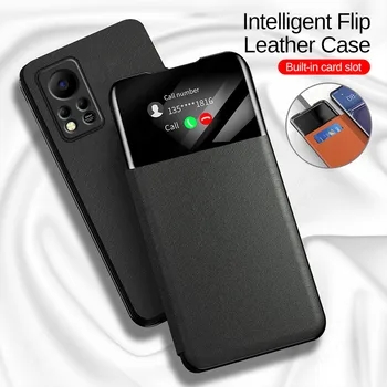 Smart Mirror Piele Flip case Pentru Infinix Hot 11s NFC 12 Juca 10 11 am 10T 10S Nota 11 Pro Suporta Card de Portofel Telefon Acoperi Fundas
