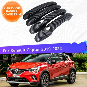 Ușa mașinii se Ocupe de Acoperire Pentru Renault Captur JB JE 2019 2020 2021 2022 Negru Lucios Parte Capacul Decor Exterior Accesorii Piese