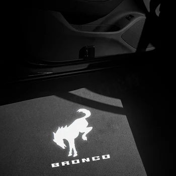 2 buc LED-uri BRONCO Logo Portiera bec Pentru Ford Bronco 2022 2021 2020 Sport pentru 2 Usi 4 Usi Proiector Laser Fantoma Umbra Lampă