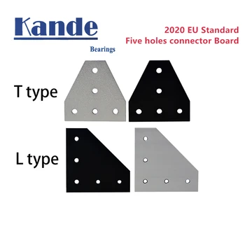 1buc 5 gauri de tip L tip T V-CORE 3 Joint board placă de colț unghi de fixare 2020 3030 4040 profil de aluminiu Imprimantă 3D Piese