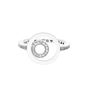 100% Real, Argint 925 Bijuterii Logo-ul Cercuri Deschide Inele pentru Femei de Nunta Inel Bague Femme 2022 Noi