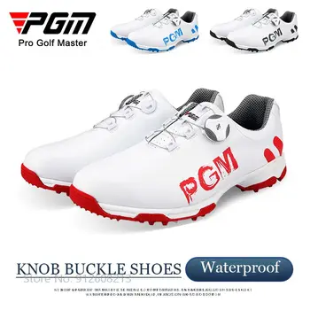 PGM Bărbați Impermeabil Athletic Adidași Om Respirabil Pantofi de Golf Barbati Anti-alunecare Sport Formatori Usoare Catarama Butonul de Încălțăminte