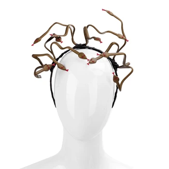 Formă de șarpe articole pentru acoperirea capului Meduzei Șarpe Costum de Susținere Dress-up Caciulita pentru bal Mascat Noutate Halloween Frizură