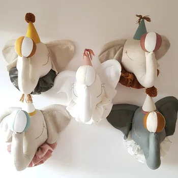 Camera pentru copii Decor Elefant, Cerb Unicorn 3D Cap de Animal Agățat de Perete Decor Pentru Copii Pepinieră Decor Camera Copil Fata Cadou