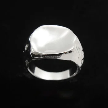 Designer original argint Thai neregulate concavă deschidere inel reglabil tendință dominatoare hip-hop populare doamnelor bijuterii