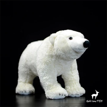 Urs Polar De Înaltă Fidelitate Anime Drăguț De Pluș Urs De Gheață Jucării De Pluș Realiste Animale De Simulare Umplute Papusa Kawai Jucărie Cadouri Pentru Copil
