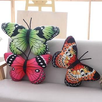 Frumos Simulare Fluture Pernă De Pluș Jucărie De Pluș Animale Fluture De Pluș Jucarii Copii Perna Decor Acasă De Crăciun Fată