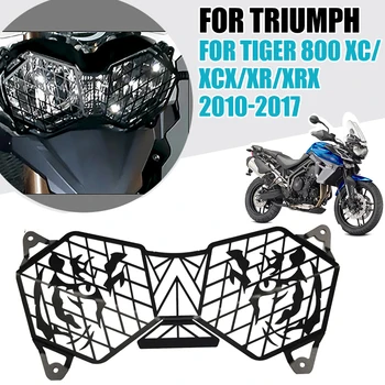 Motocicleta Faruri Grila de Lumină Acoperă Grătarul de Protecție de Pază Pentru Triumph Tiger 800 XC XCX XR XRX 2010 - 2017 2014 2015 2016