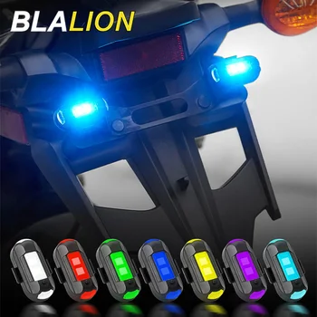 BLALION Condus de Aeronave Lumina Strobe Motocicleta Lumina de Avertizare Mini Vibrații Detecție 7 Culori Usb de Semnalizare Indicator Accesorii