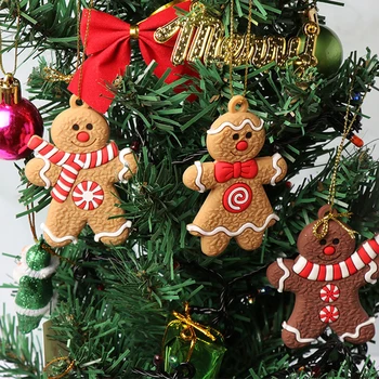Omul De Turtă Dulce De Crăciun Copac Agățat Pandantiv Copac Xmas Decor Ornament De Anul Nou Amuzante Drăguț Copil Cadou De Crăciun Decor Acasă