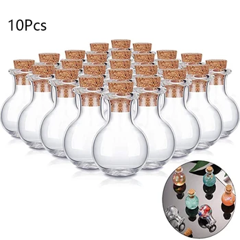 10buc Mini Pahar Mic Derivă Sticle Cu Dop de Plută Pentru DIY Cadouri Artizanat Obiecte Mici Acasă Depozitare Sticle de uz Casnic