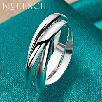 Blueench Argint 925 Multi-Strat Inel Este Potrivit Pentru Femei Și Bărbați Petrecerea De Nunta Simplu Moda Bijuterii