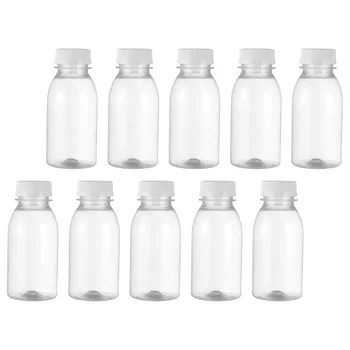 Sticle De Suc Clare De Gol Sticle De Băutură De Apă Lapte Transparent Din Plastic Reutilizabile Pahar De Unica Folosinta Mini Smoothie